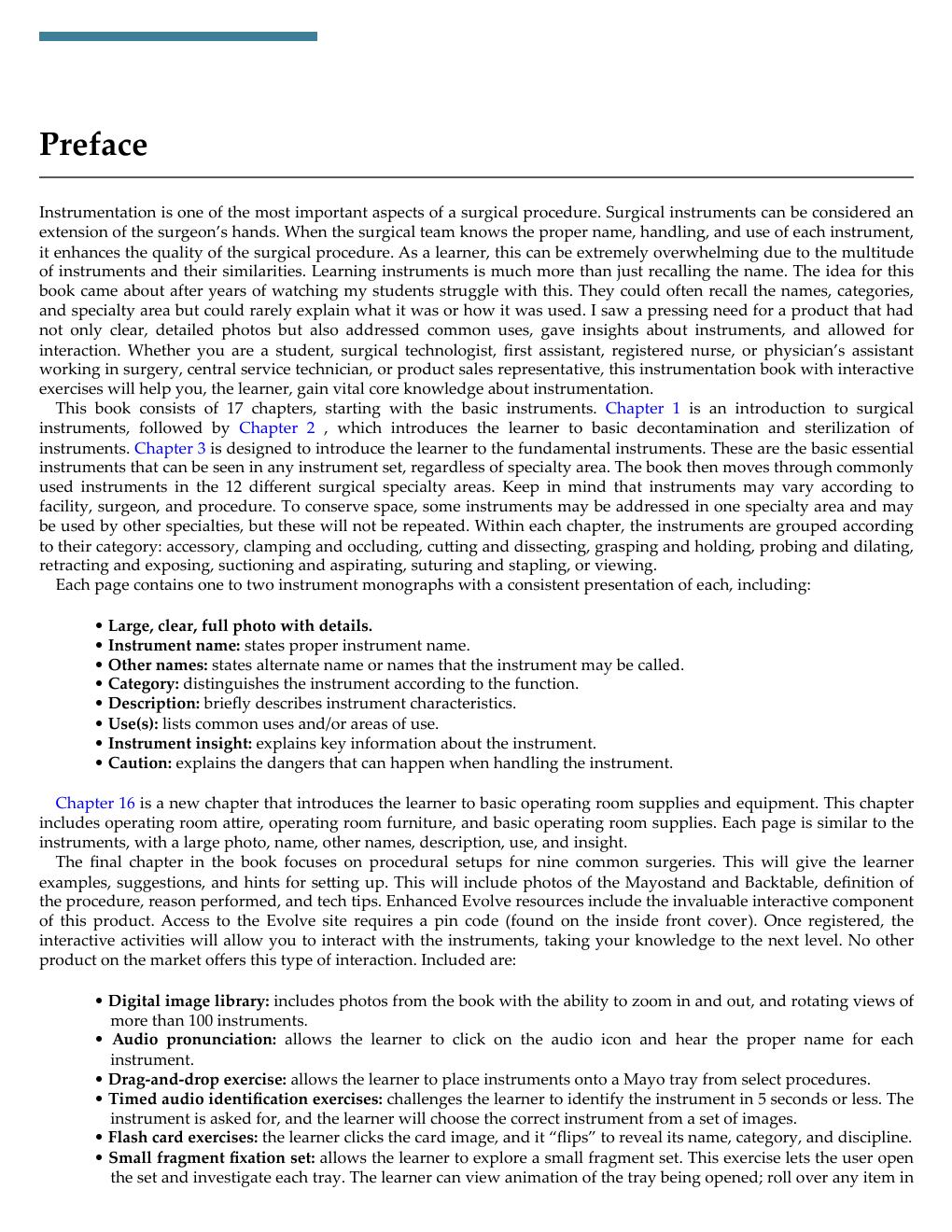 Preview page 9 of Surgical Instrumentation 4th Edition By Renee Nemitz