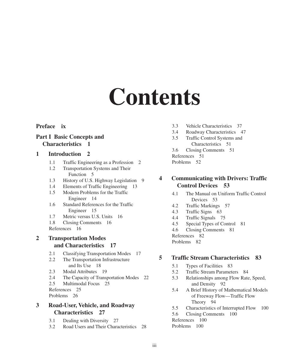 Preview page 8 of Traffic Engineering 5th Edition By Roger Roess, Elena Prassas, William McShane