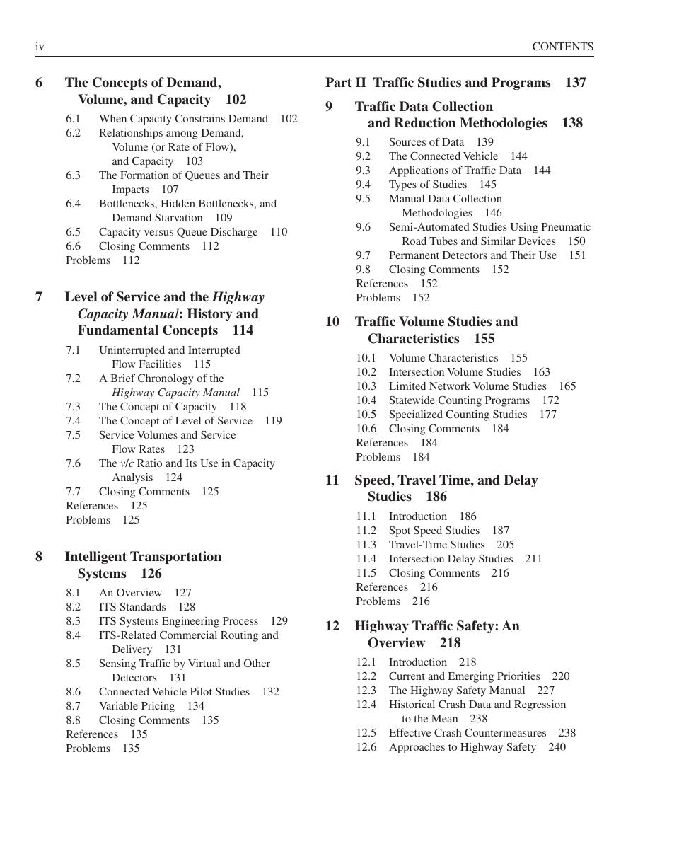 Preview page 9 of Traffic Engineering 5th Edition By Roger Roess, Elena Prassas, William McShane