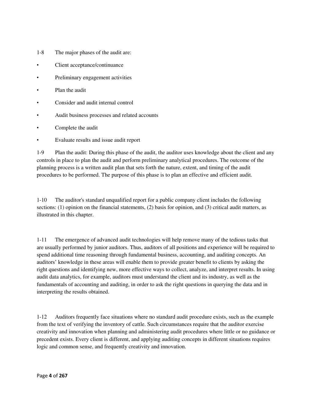 Preview page 4 of SOLUTION MANUAL for Auditing & Assurance Services: A Systematic Approach 12th Edition, by Douglas F. Prawitt William F.