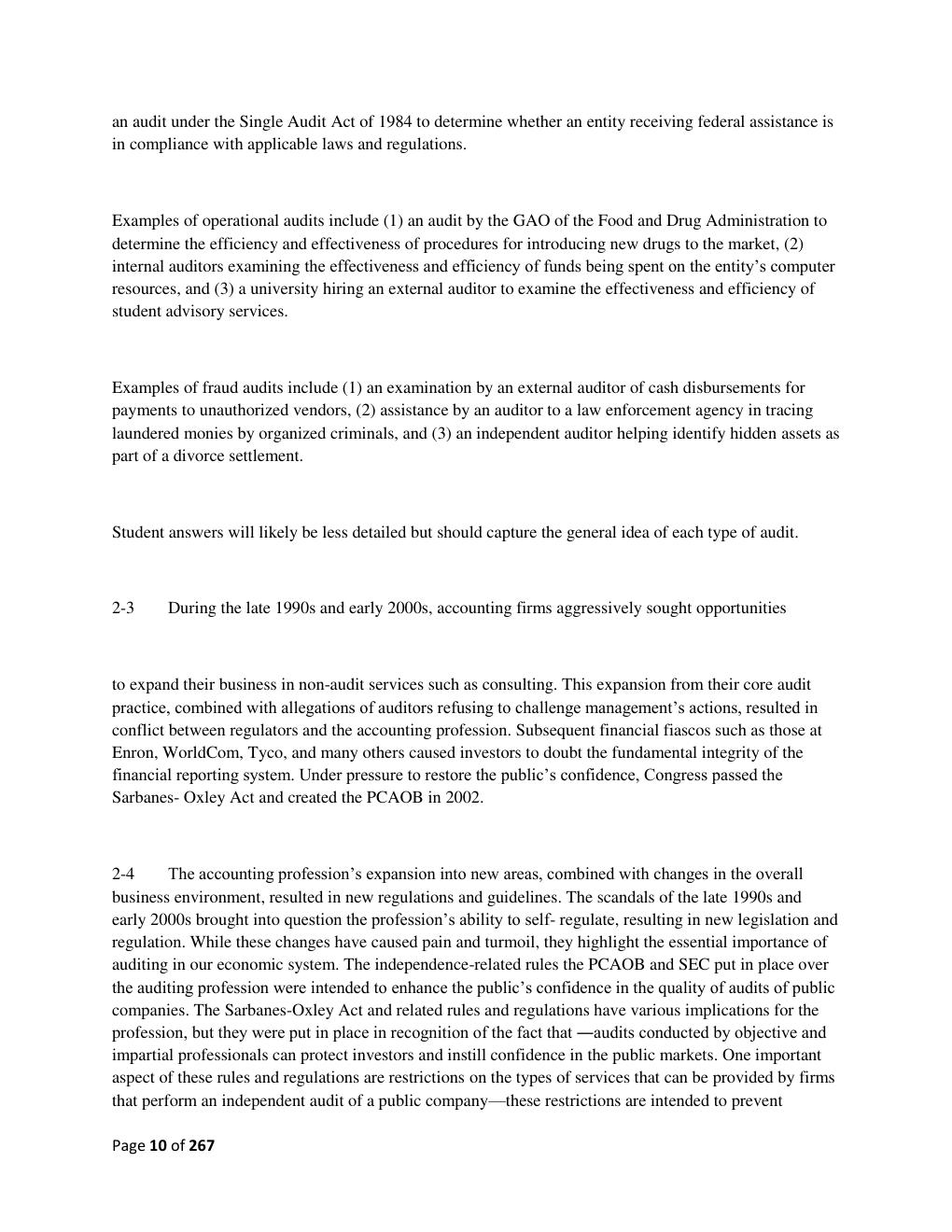 Preview page 10 of SOLUTION MANUAL for Auditing & Assurance Services: A Systematic Approach 12th Edition, by Douglas F. Prawitt William F.