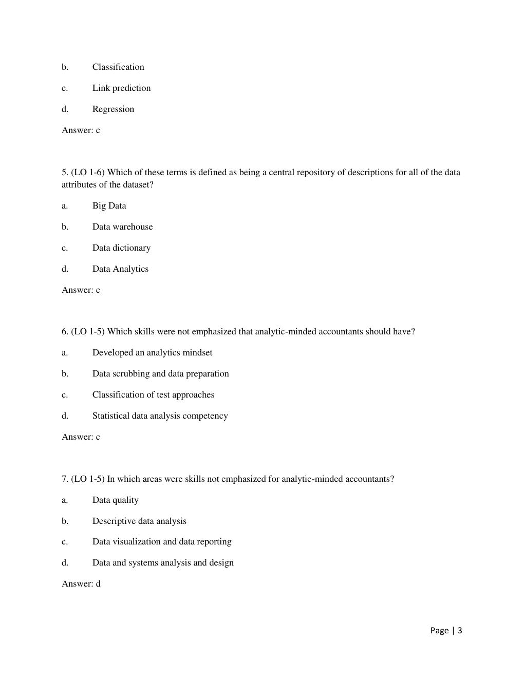Preview page 3 of SOLUTION MANUAL for Data Analytics for Accounting, 3rd Edition by Vernon Richardson All Chapters Included 1 - 9| Verifie