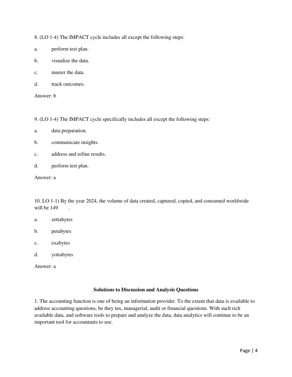Preview page 4 of SOLUTION MANUAL for Data Analytics for Accounting, 3rd Edition by Vernon Richardson All Chapters Included 1 - 9| Verifie