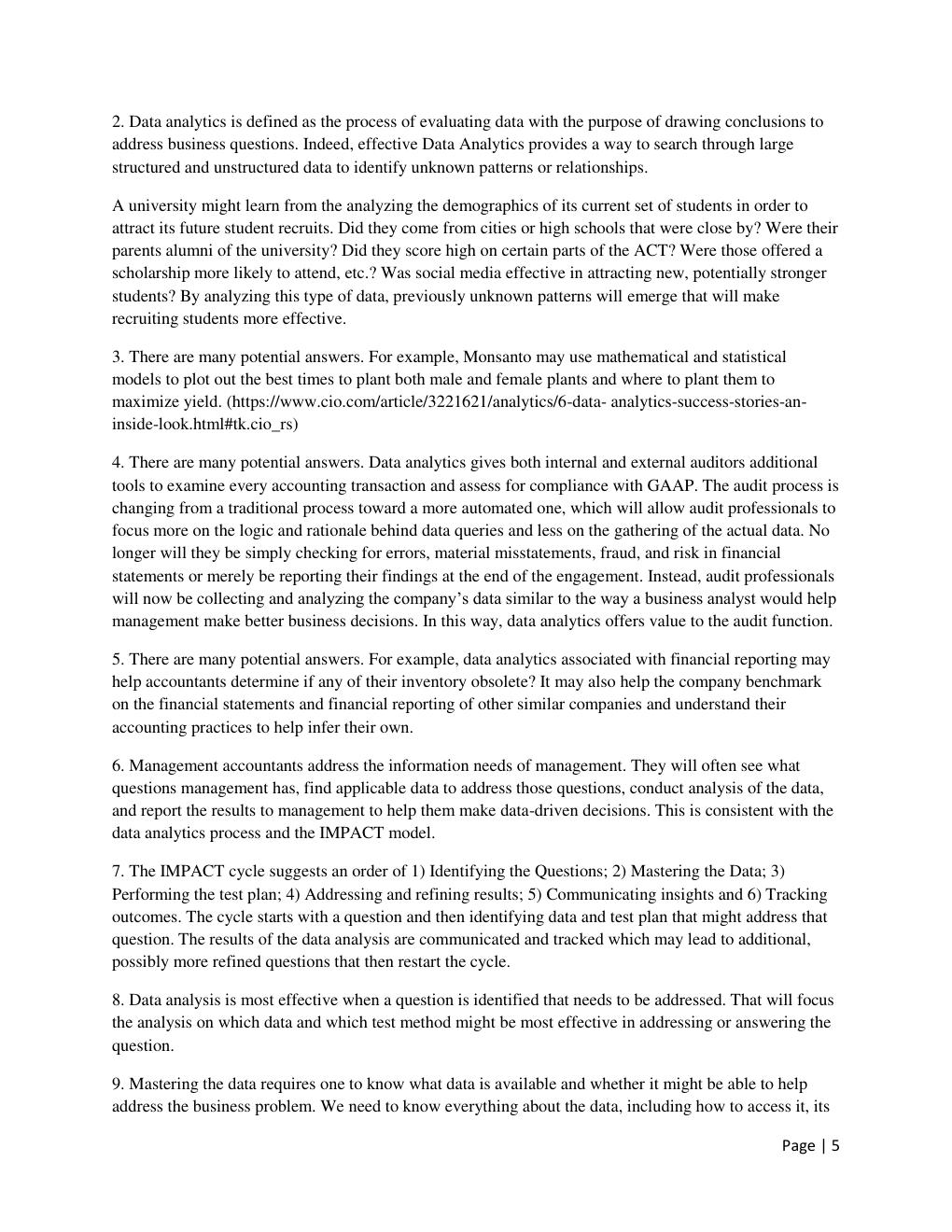 Preview page 5 of SOLUTION MANUAL for Data Analytics for Accounting, 3rd Edition by Vernon Richardson All Chapters Included 1 - 9| Verifie