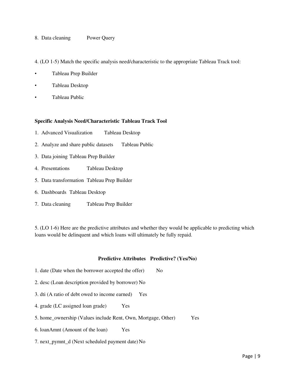 Preview page 9 of SOLUTION MANUAL for Data Analytics for Accounting, 3rd Edition by Vernon Richardson All Chapters Included 1 - 9| Verifie