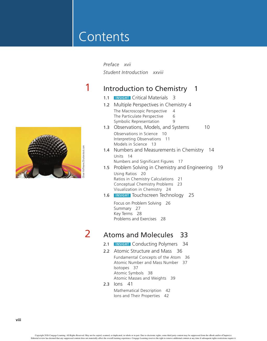 Preview page 10 of Chemistry for Engineering Students 5th Edition By Lawrence Brown, Tom Holme