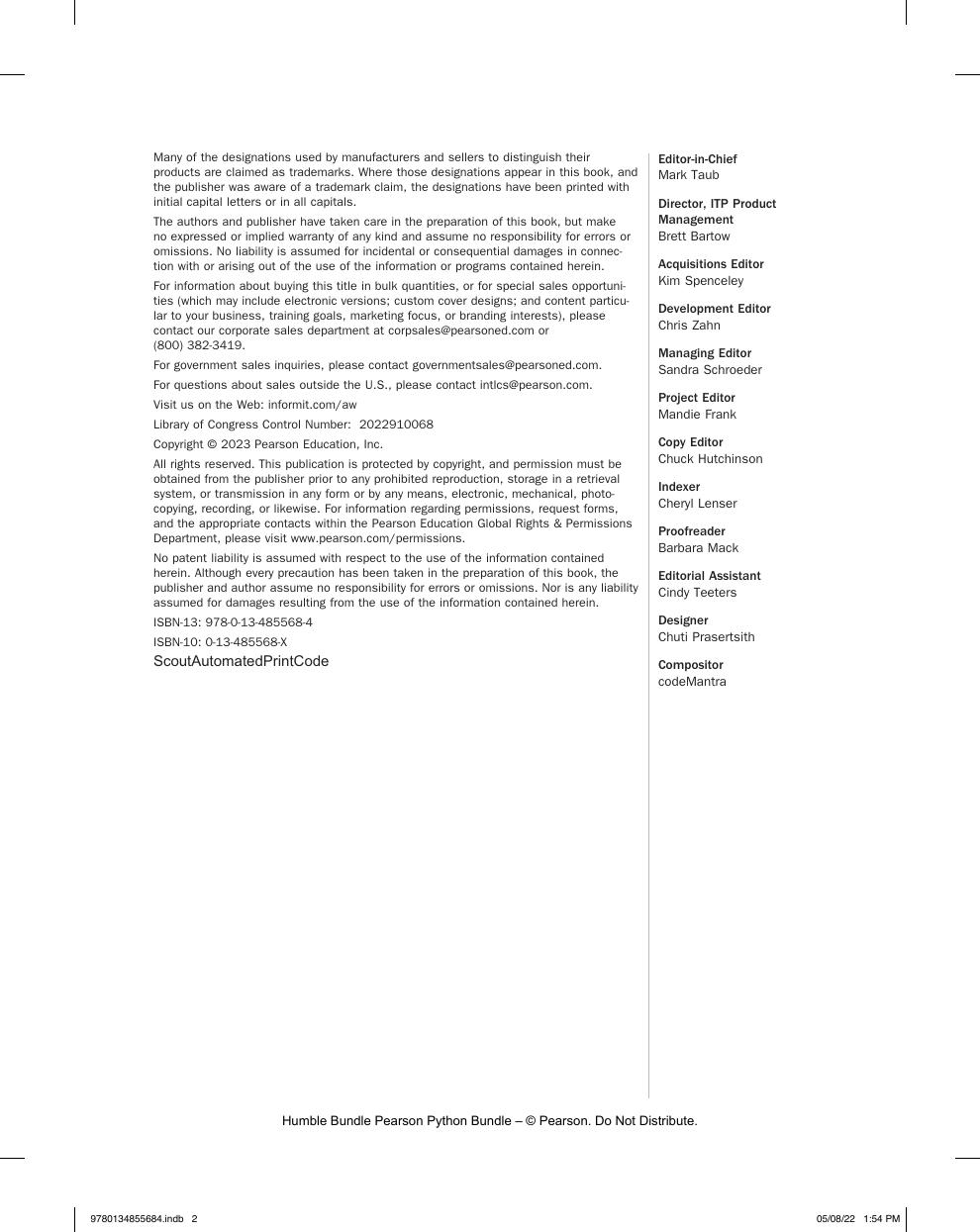 Preview page 3 of Data Structures & Algorithms in Python 1st Edition By Robert Lafore, Alan Broder, John Canning