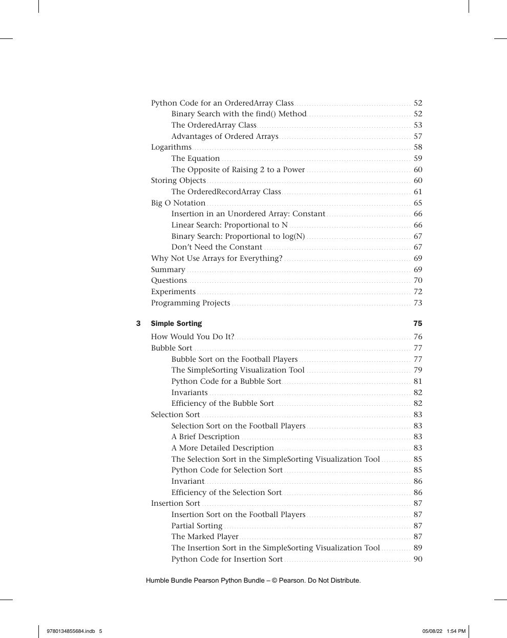 Preview page 6 of Data Structures & Algorithms in Python 1st Edition By Robert Lafore, Alan Broder, John Canning