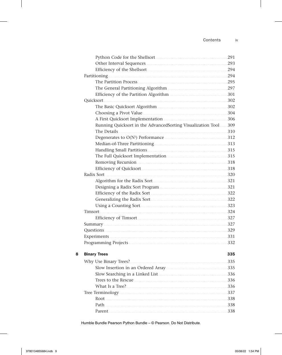 Preview page 10 of Data Structures & Algorithms in Python 1st Edition By Robert Lafore, Alan Broder, John Canning