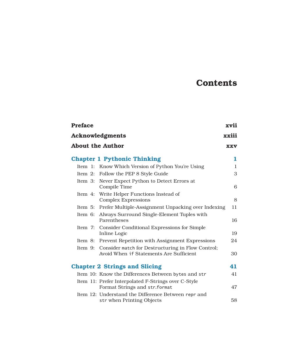 Preview page 10 of Effective Python 125 Specific Ways to Write Better Python 3rd Edition By Brett Slatkin