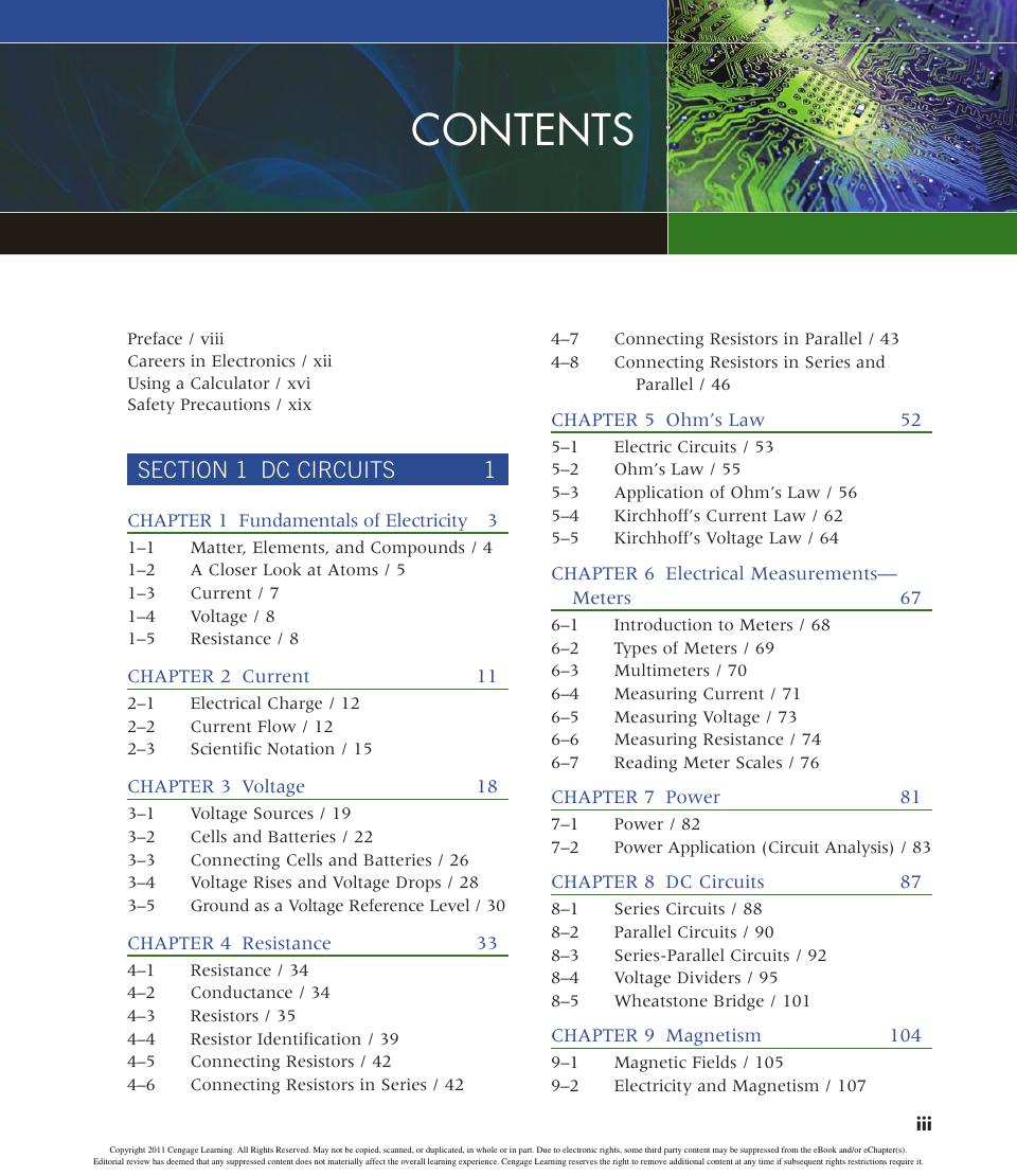 Preview page 5 of Introduction to Electronics 6th Edition By Earl Gates