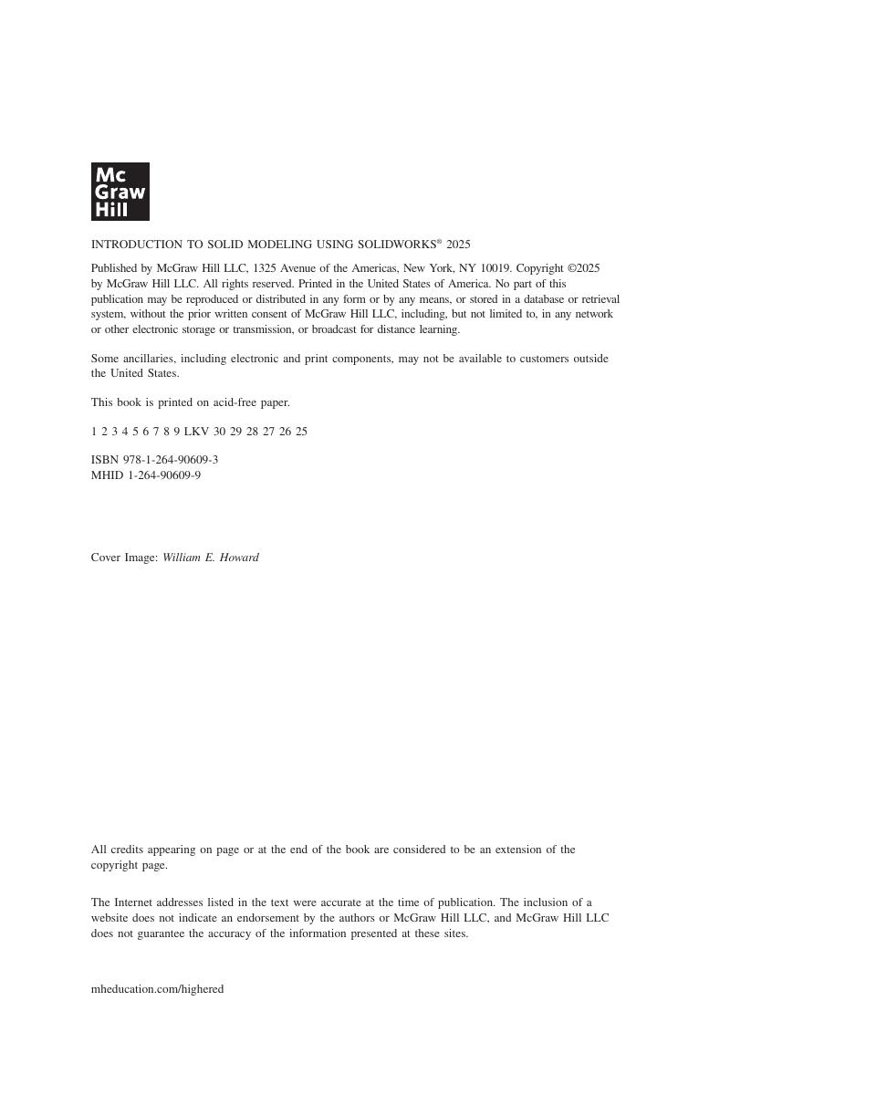 Preview page 4 of Introduction to Solid Modeling Using SolidWorks 2025 Evergreen Release By William Howard, Joseph Musto