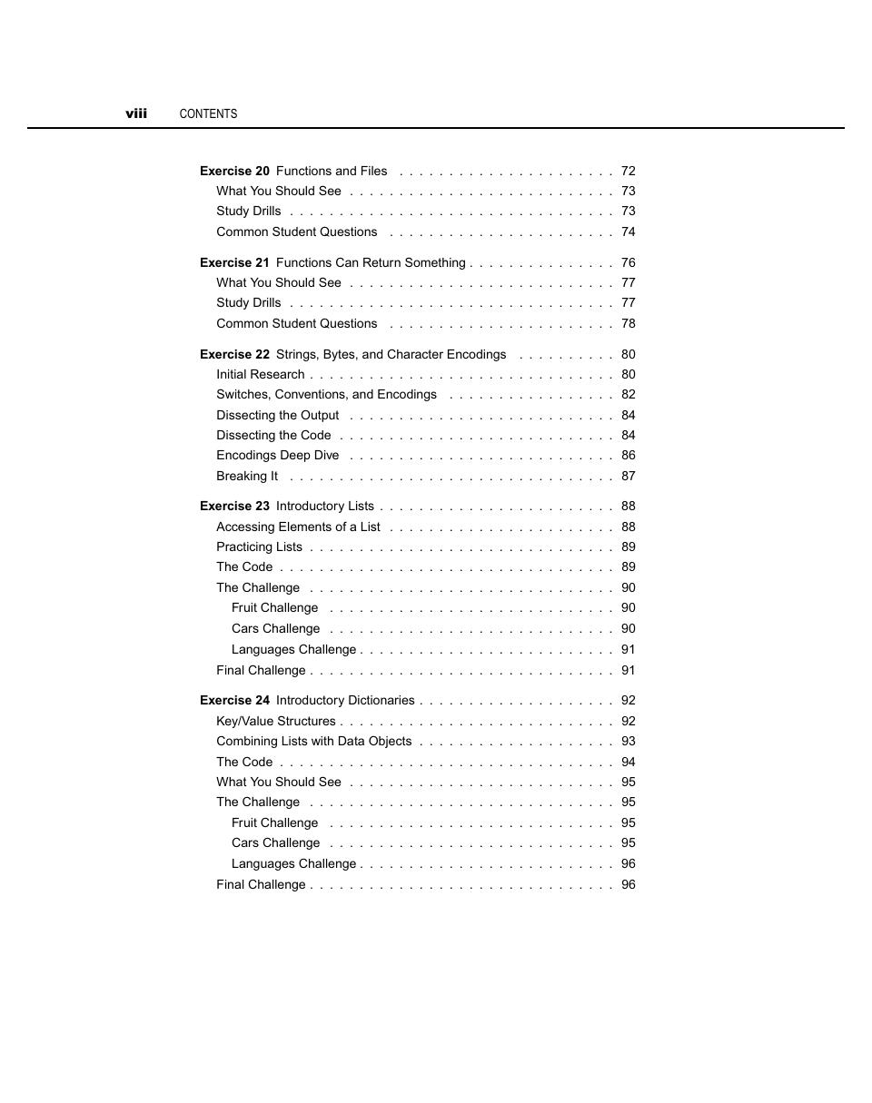 Preview page 8 of Learn Python the Hard Way 5th Edition By Zed Shaw