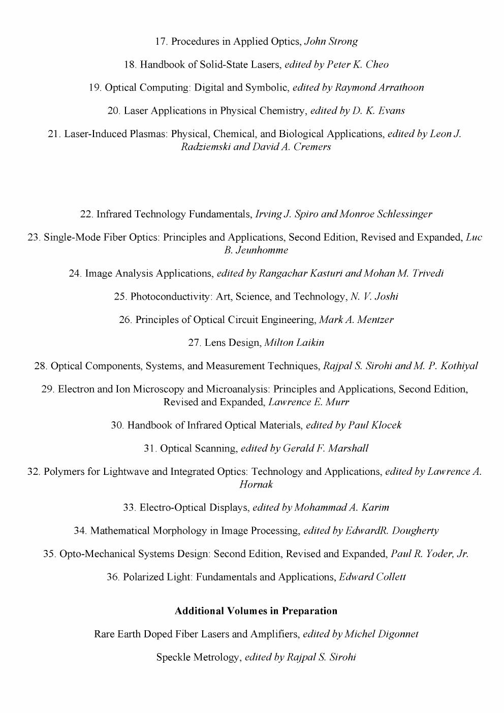 Preview page 3 of Mathematical Morphology in Image Processing 1st Edition By Edward Dougherty