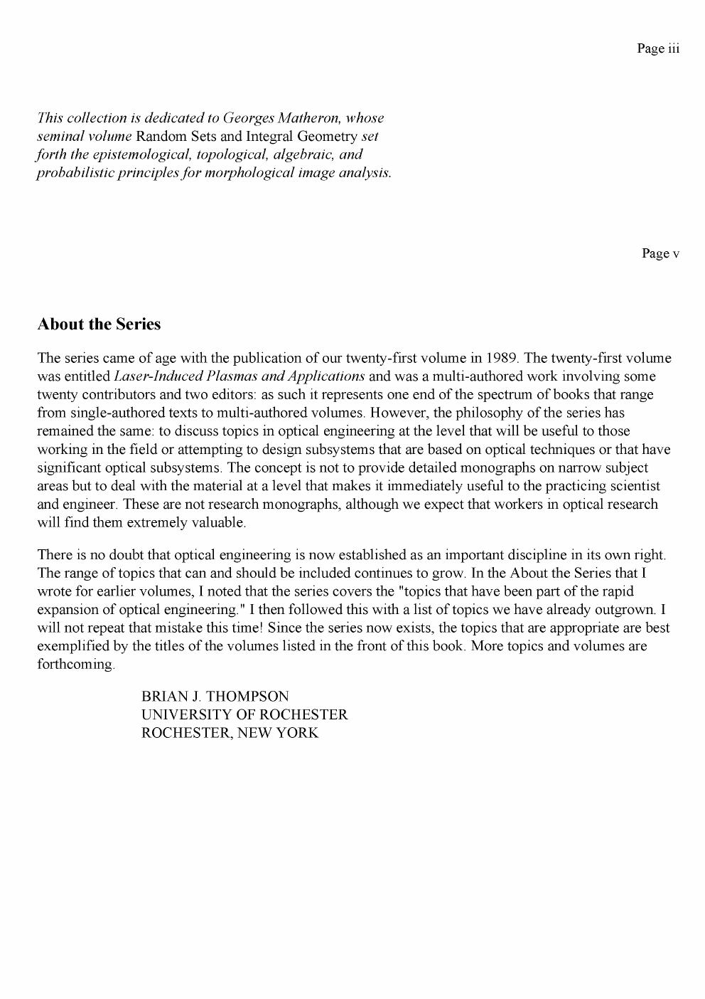Preview page 5 of Mathematical Morphology in Image Processing 1st Edition By Edward Dougherty