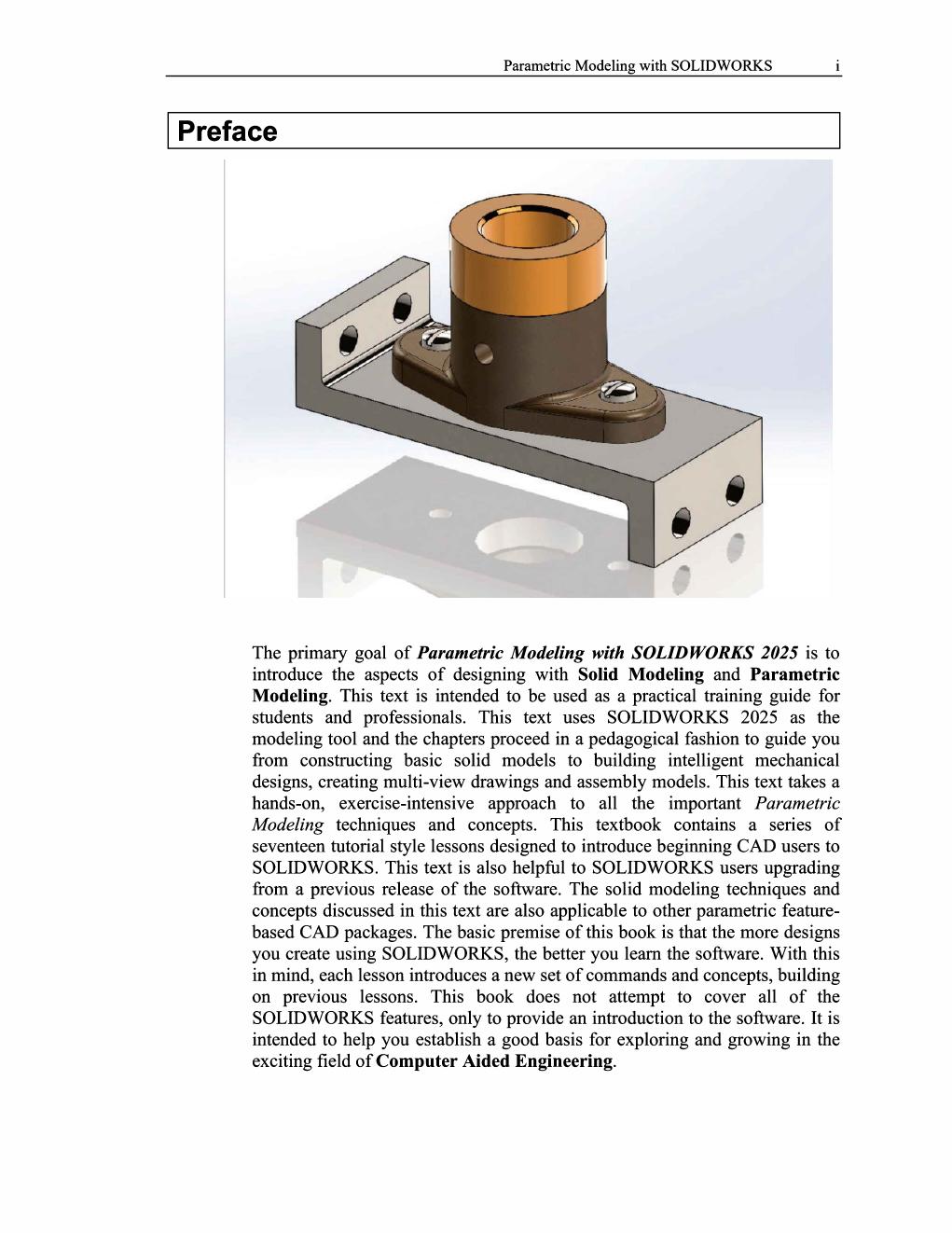 Preview page 5 of Parametric Modeling with SOLIDWORKS 2025 19th Edition By Randy Shih, Paul Schilling