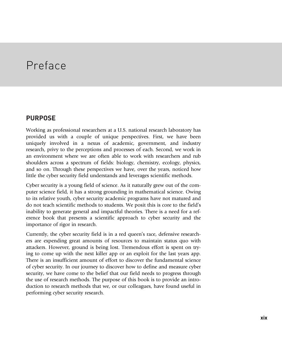 Preview page 8 of Research Methods for Cyber Security 1st Edition By Thomas Edgar, David Manz