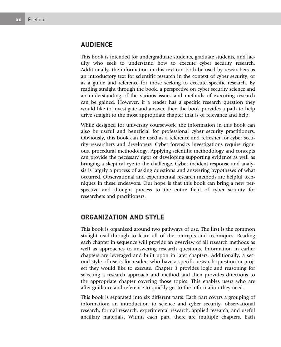 Preview page 9 of Research Methods for Cyber Security 1st Edition By Thomas Edgar, David Manz