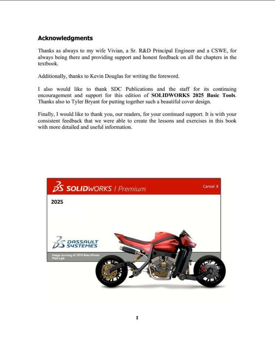 Preview page 5 of SOLIDWORKS 2025 Basic Tools Getting Started with Parts, Assemblies and Drawings 1st Edition By Paul Tran