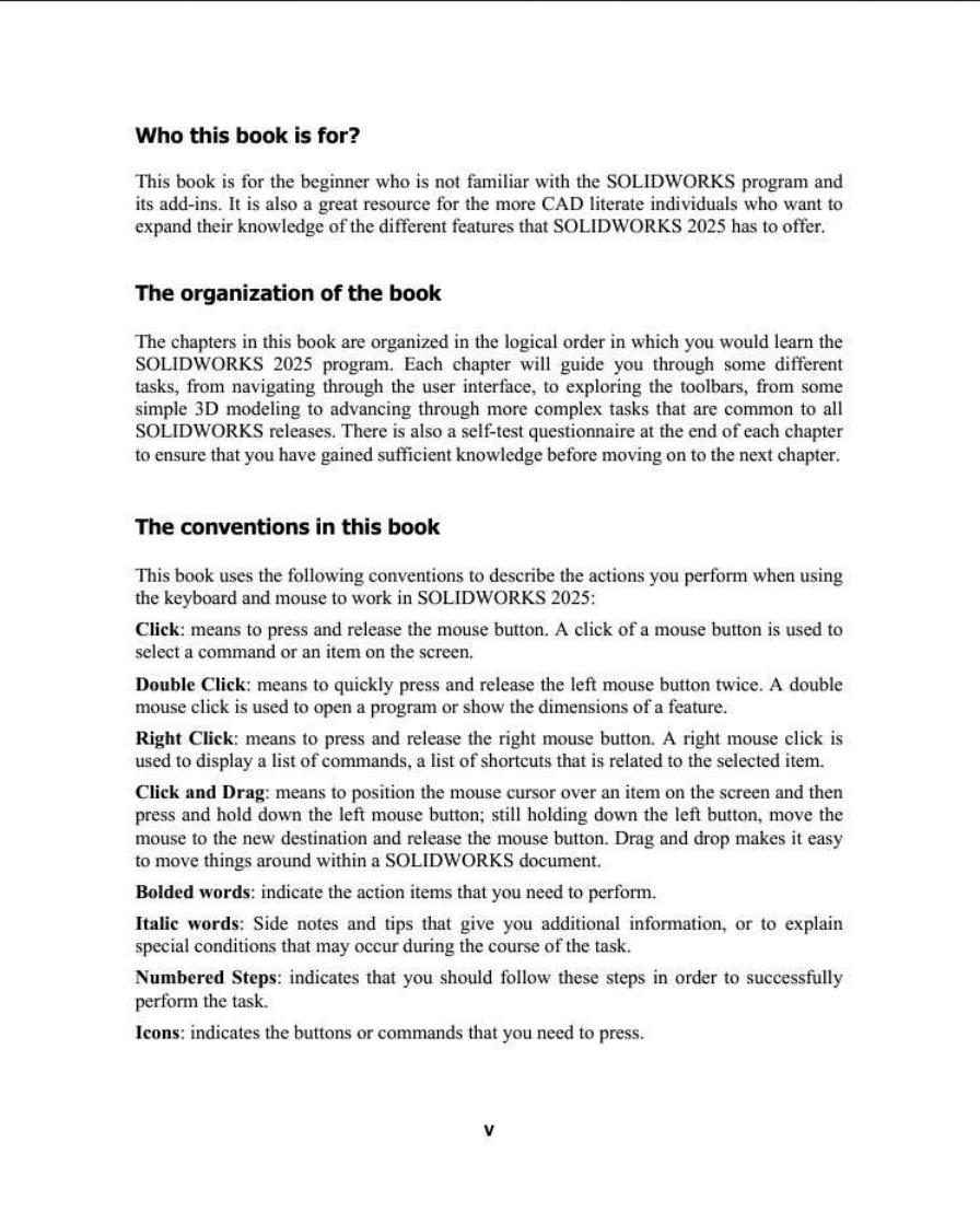 Preview page 9 of SOLIDWORKS 2025 Basic Tools Getting Started with Parts, Assemblies and Drawings 1st Edition By Paul Tran