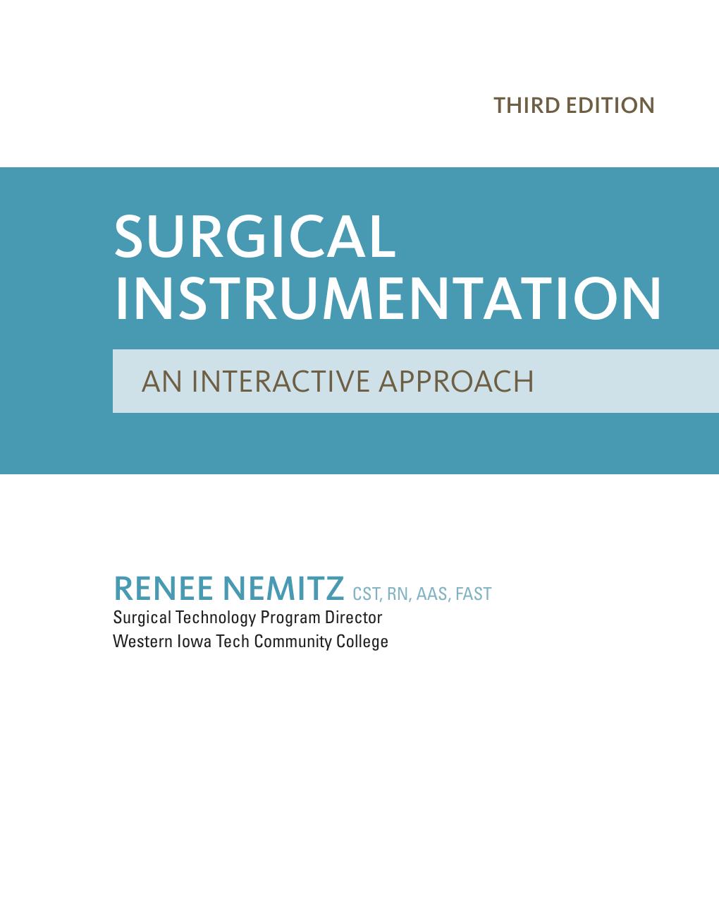 Preview page 5 of Surgical Instrumentation An Interactive Approach 3rd Edition By Renee Nemitz