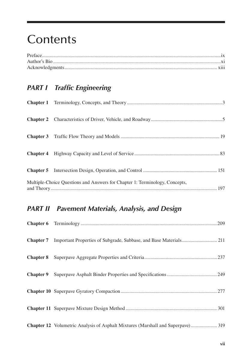 Preview page 9 of Traffic and Pavement Engineering 1st Edition By Ghazi G. Al-Khateeb