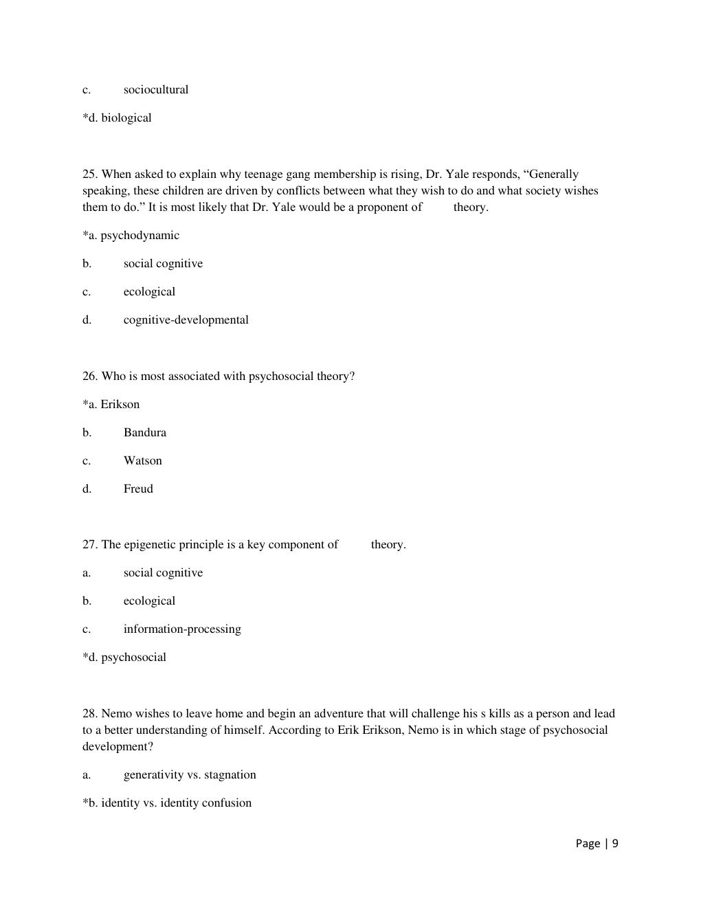 Preview page 9 of Test Bank for Human Development: A Life -Span View 8th Edition by Robert Kail & John Cavanaugh All Chapters 1 -16