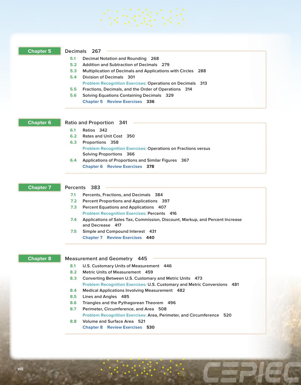 Preview page 9 of Developmental Mathematics Prealgebra, Beginning Algebra, & Intermediate Algebra 2nd Edition By Julie Miller