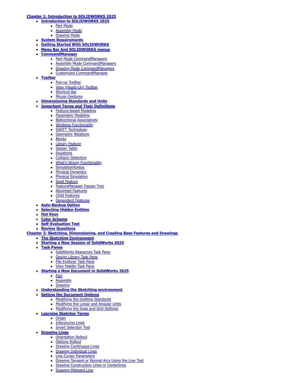 Preview page 2 of SOLIDWORKS 2025 for Designers 23rd Edition By Sham Tickoo