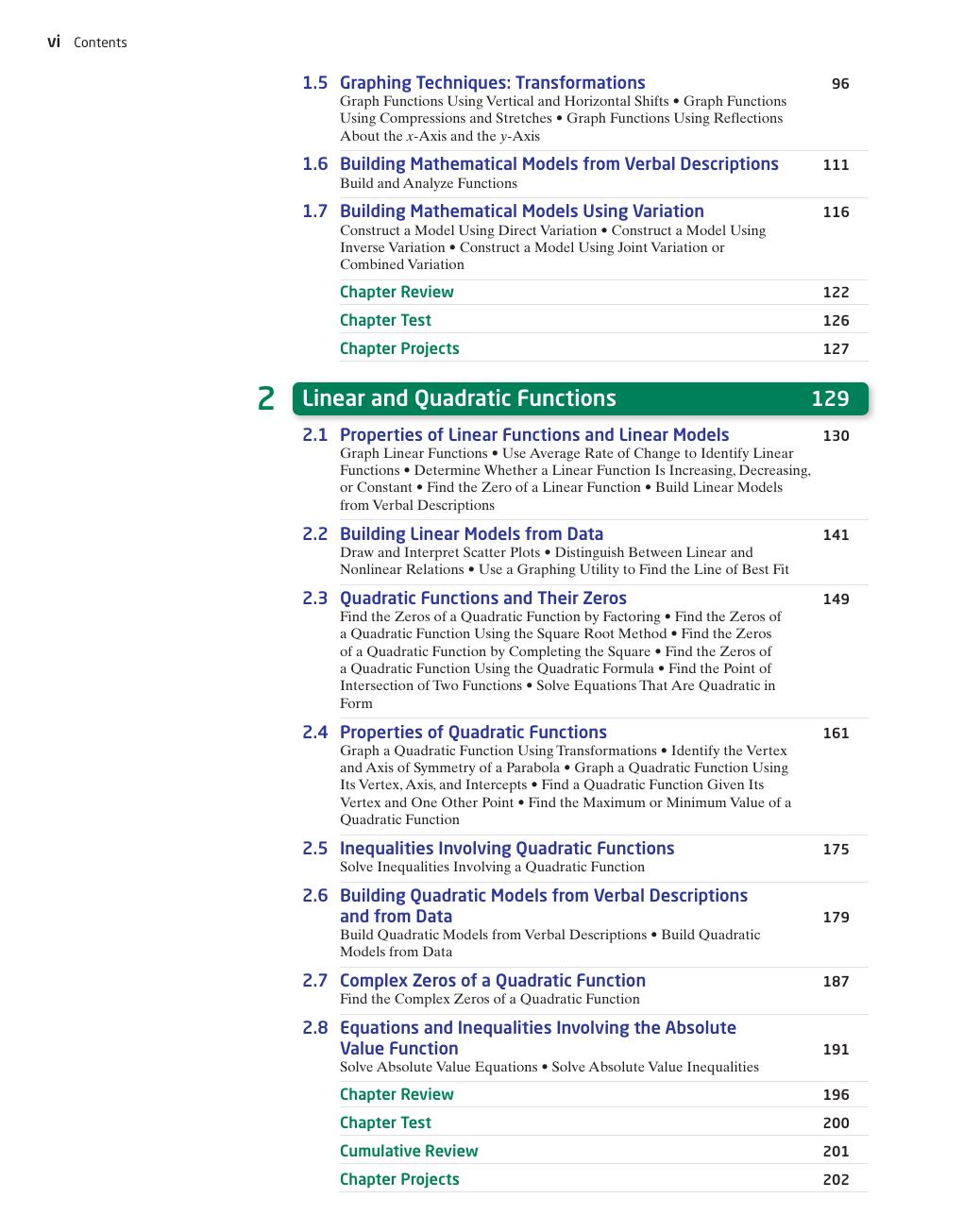 Preview page 8 of College Algebra Concepts Through Functions 5th Edition By Michael Sullivan  Michael Sullivan III