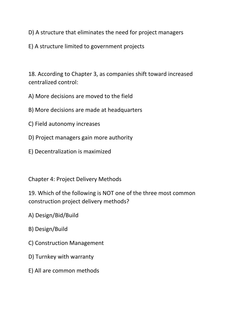 Preview page 8 of Instructor's manual for construction project management, 5th edition (gould & joyce, 2022)