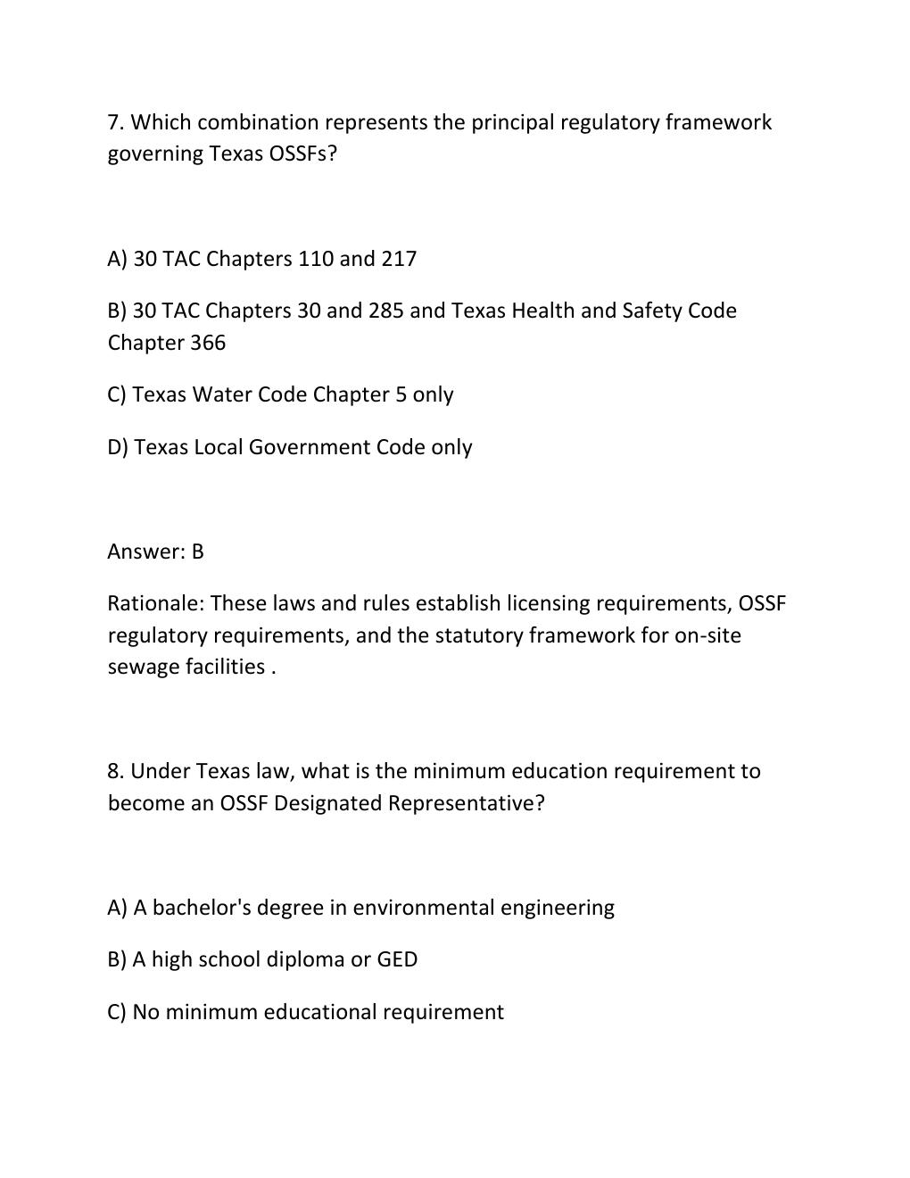 Preview page 5 of Texas ossf designated representative exam prep 2026