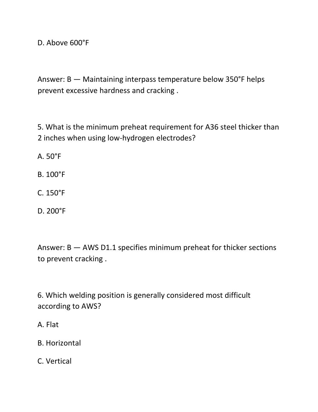 Preview page 3 of Bridge welding certification exam &newline;practice questions and correct answers &newline