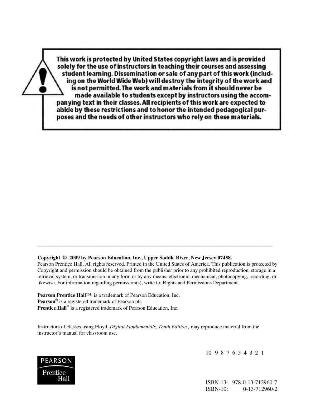 Preview page 2 of Solution Manual For Digital Fundamentals Tenth Edition By Thomas L. Floyd