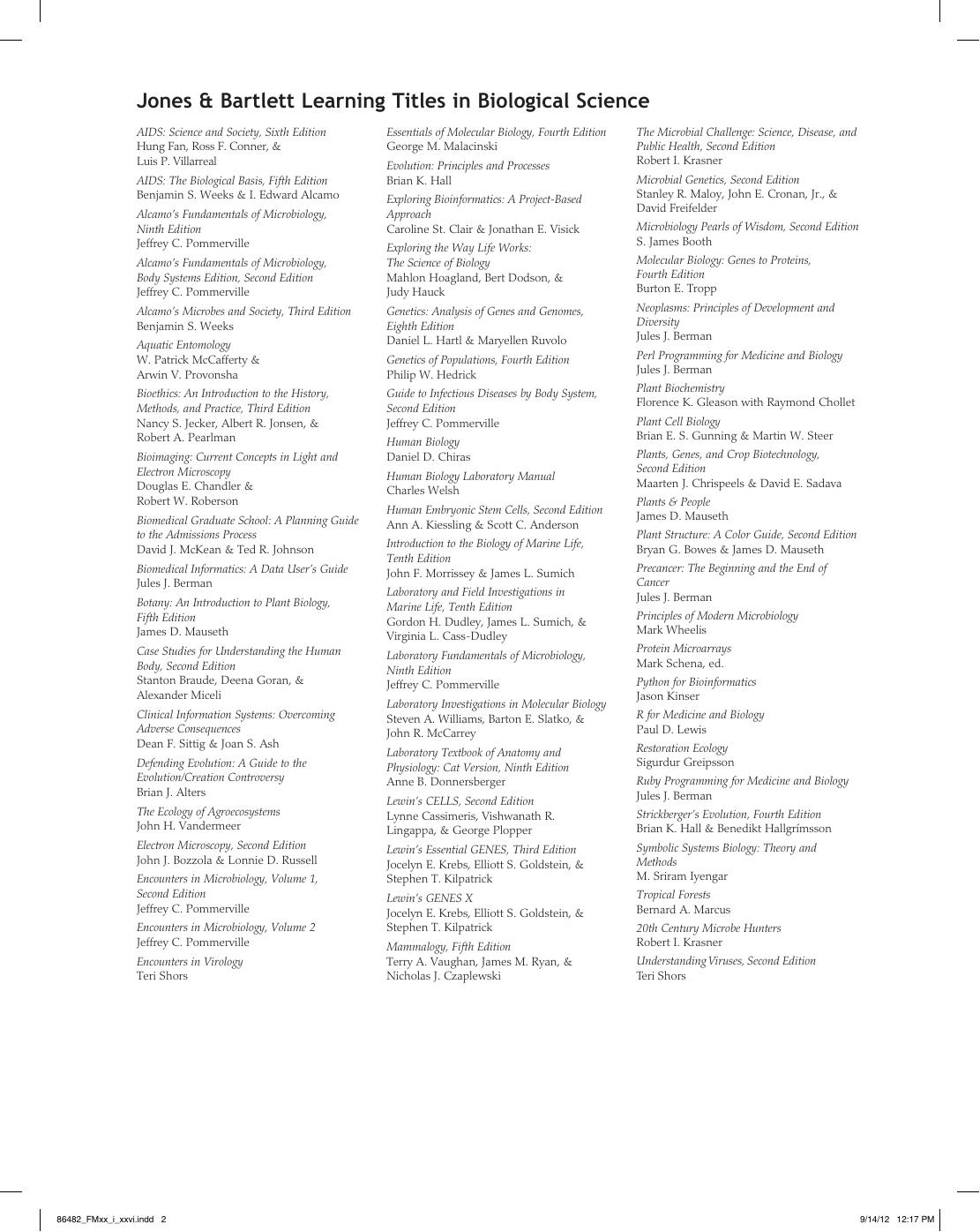 Preview page 3 of Essential Genetics A Genomics Perspective 6th Edition By Daniel L. Hartl