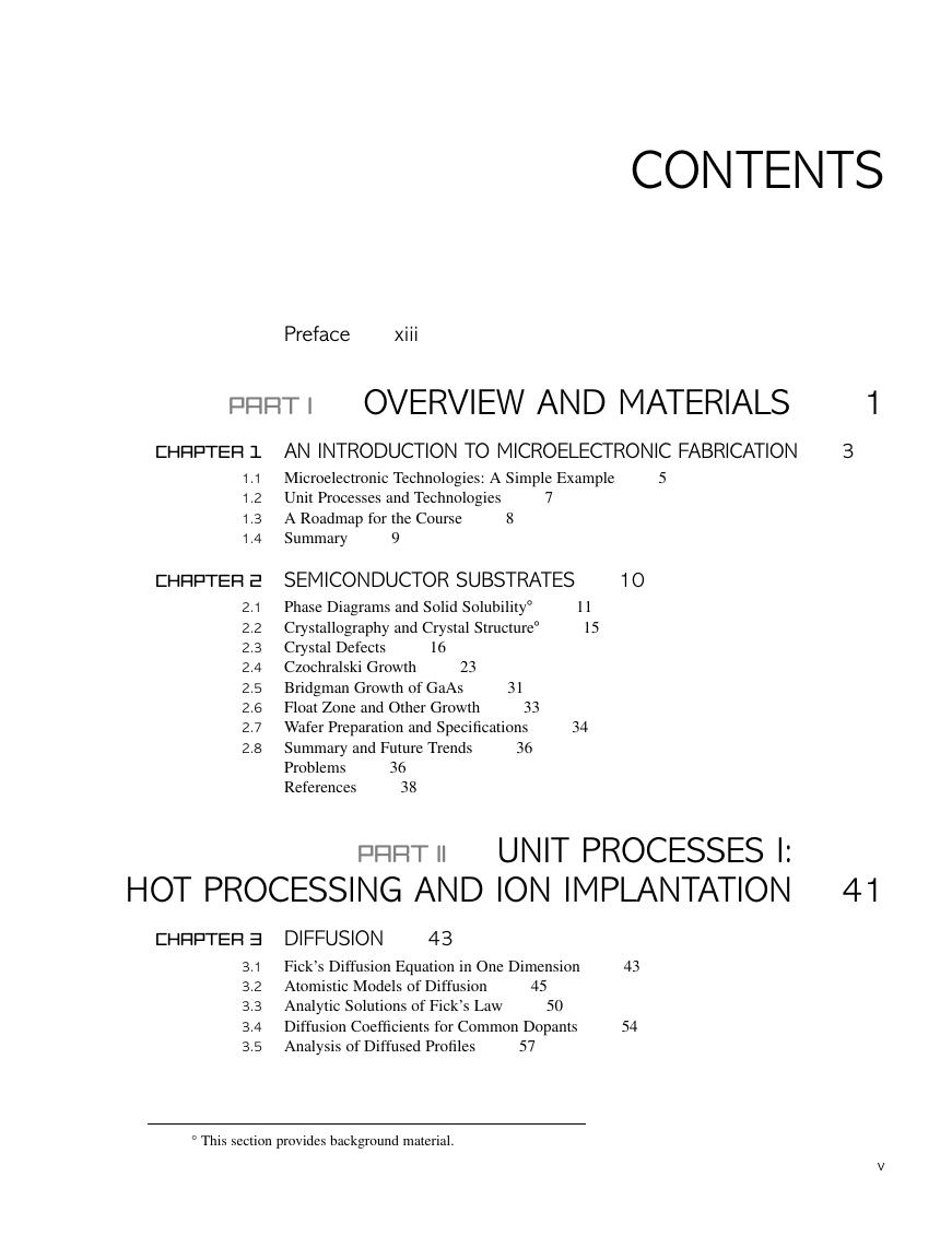 Preview page 6 of Fabrication Engineering at the Micro-and Nanoscale 4th Edition By Stephen A. Campbell
