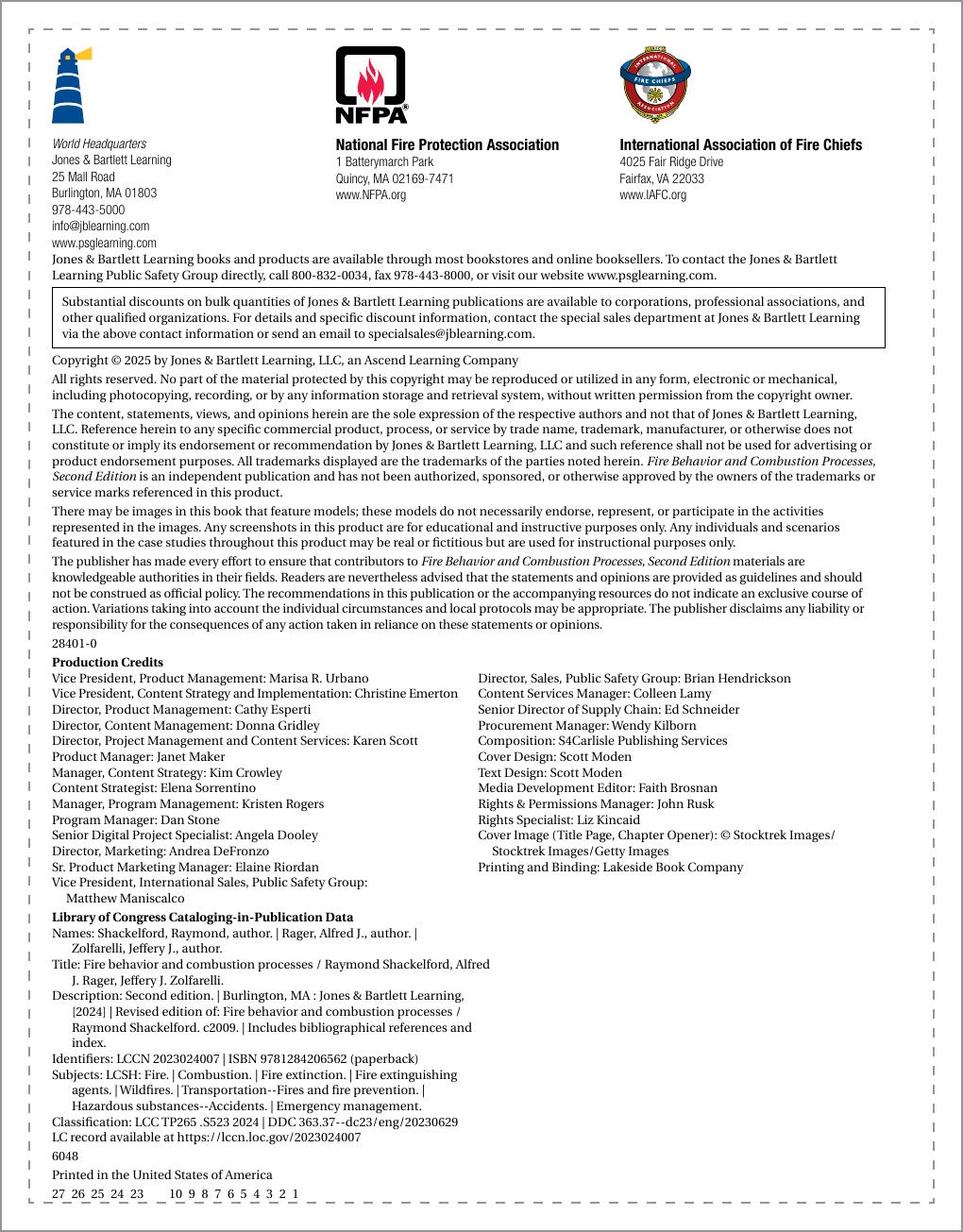 Preview page 3 of Fire Behavior and Combustion Processes 2nd Edition By Raymond Shackelford