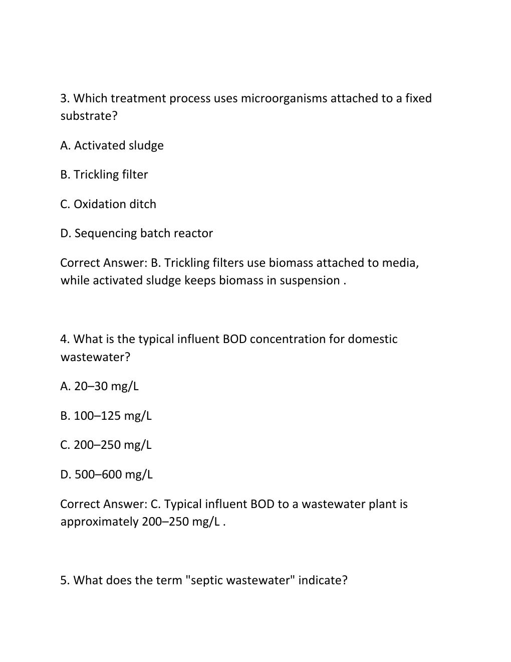 Preview page 2 of Tceq wastewater class d license prep actual exam 2026