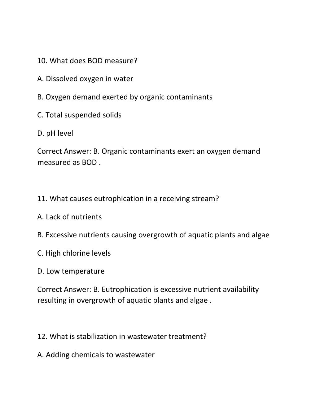 Preview page 5 of Tceq wastewater class d license prep actual exam 2026