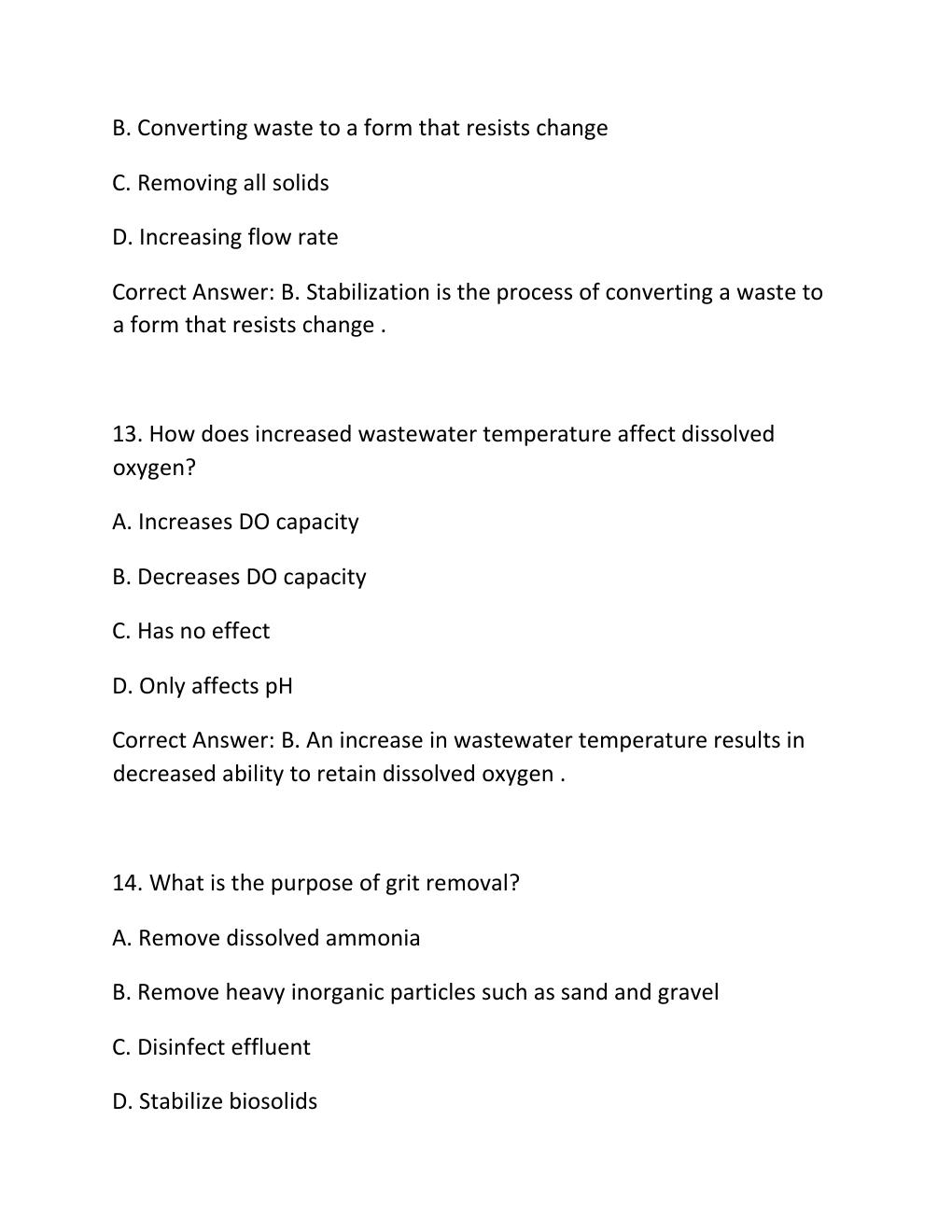 Preview page 6 of Tceq wastewater class d license prep actual exam 2026