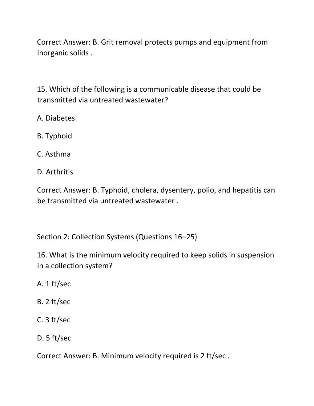 Preview page 7 of Tceq wastewater class d license prep actual exam 2026
