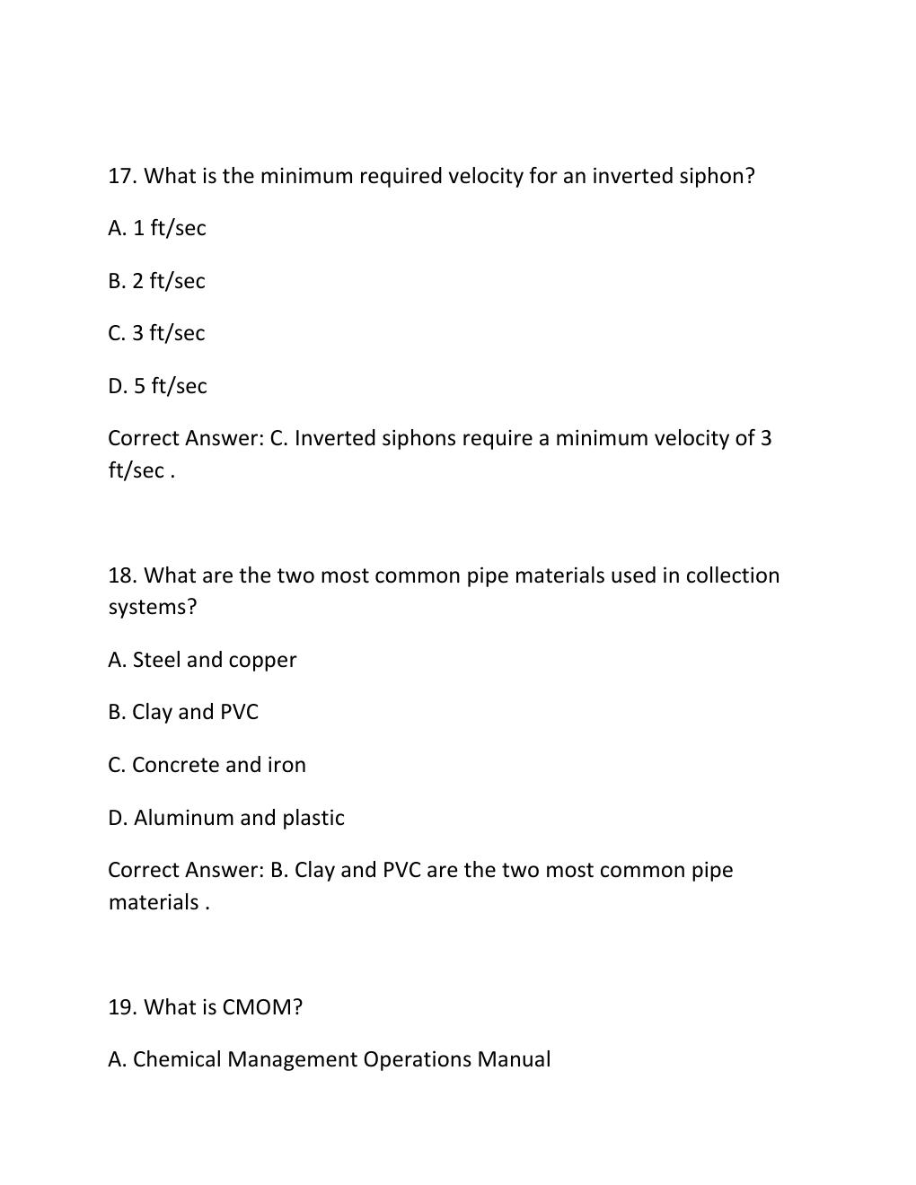 Preview page 8 of Tceq wastewater class d license prep actual exam 2026