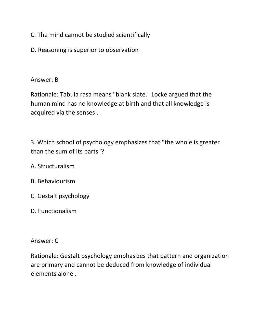 Preview page 2 of Pyc3703 exam pack past papers questions and answers