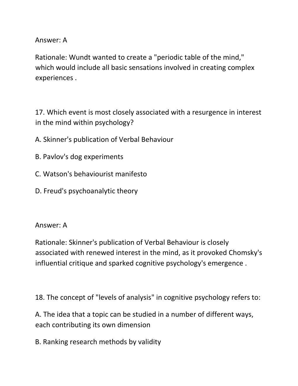 Preview page 10 of Pyc3703 exam pack past papers questions and answers