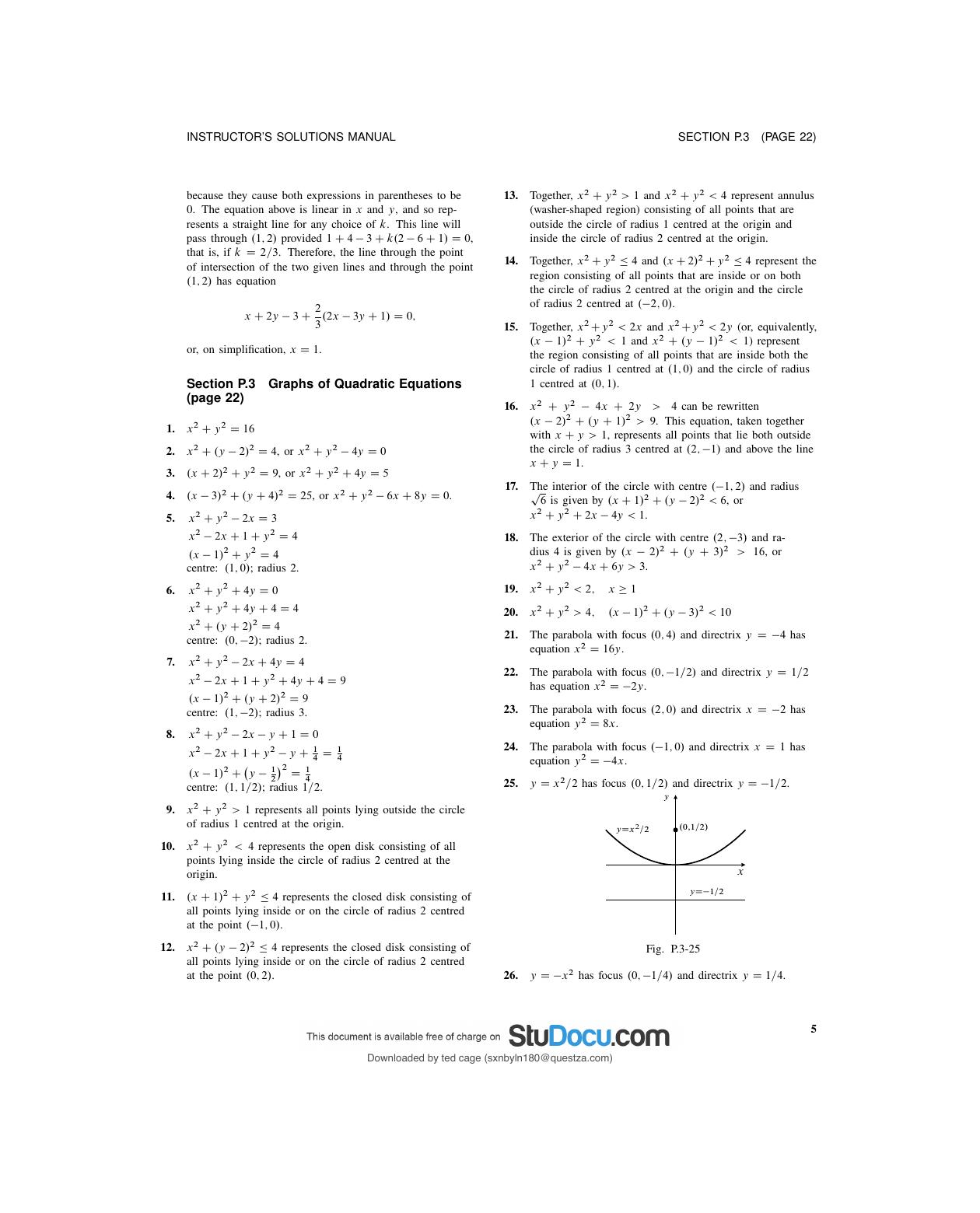 Preview page 8 of INSTRUCTOR’S SOLUTIONS MANUAL Calculus Ninth Edition Robert A. Adams, Christopher Essex