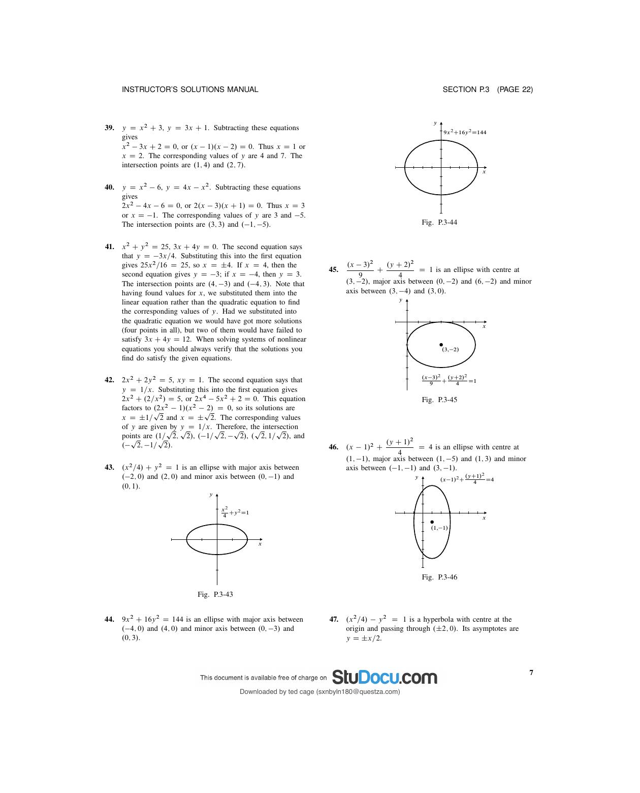 Preview page 10 of INSTRUCTOR’S SOLUTIONS MANUAL Calculus Ninth Edition Robert A. Adams, Christopher Essex