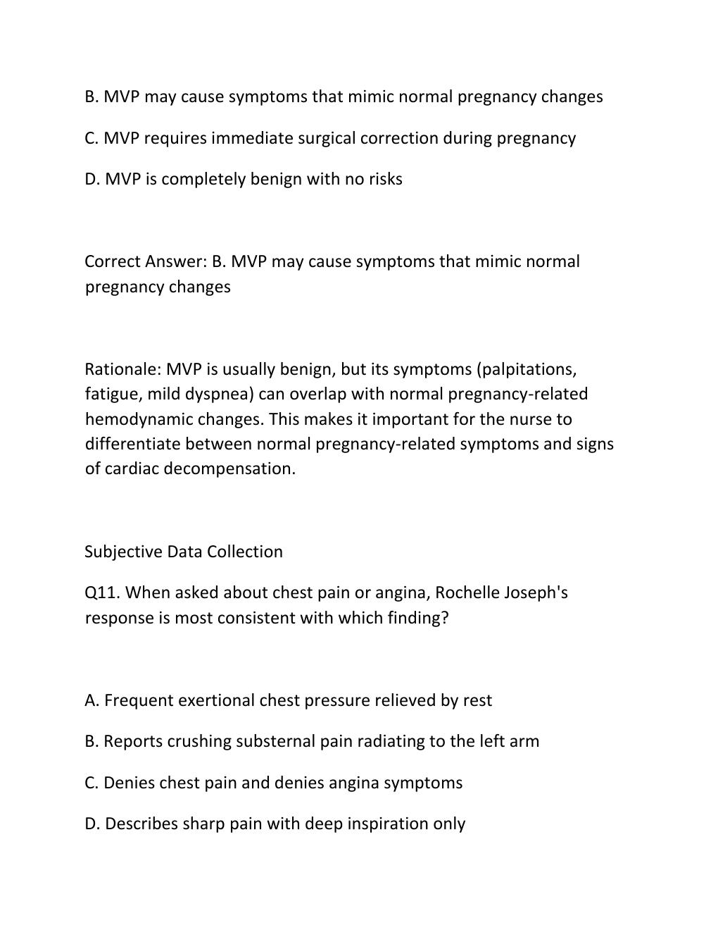 Preview page 8 of sHADOW HEALTH CARDIOVASCULAR ASSESSMENT ROCHELLE JOSEPH