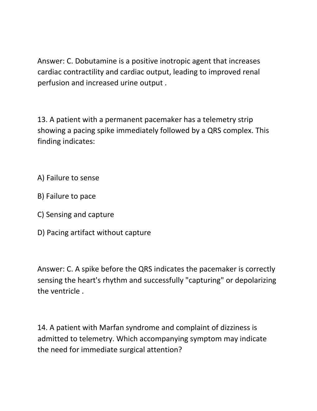 Preview page 8 of PCCN (Progressive Care Certified Nurse) Final Exam Practice