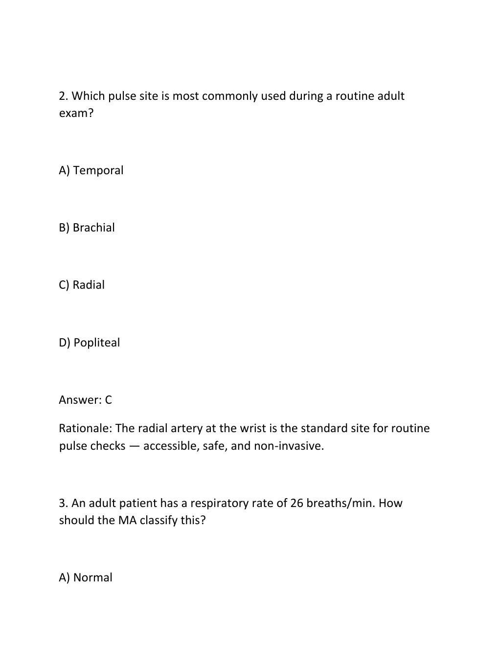 Preview page 2 of NHA CCMA 2ND PRACTICE TEST 300 Questions with Revised Answers