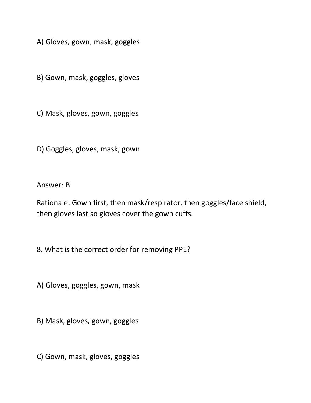Preview page 6 of NHA CCMA 2ND PRACTICE TEST 300 Questions with Revised Answers